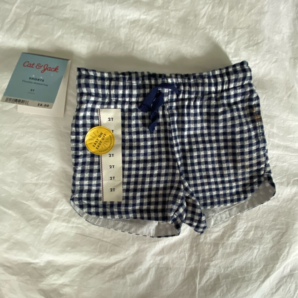 NWT Cat & Jack Gingham Shorts
